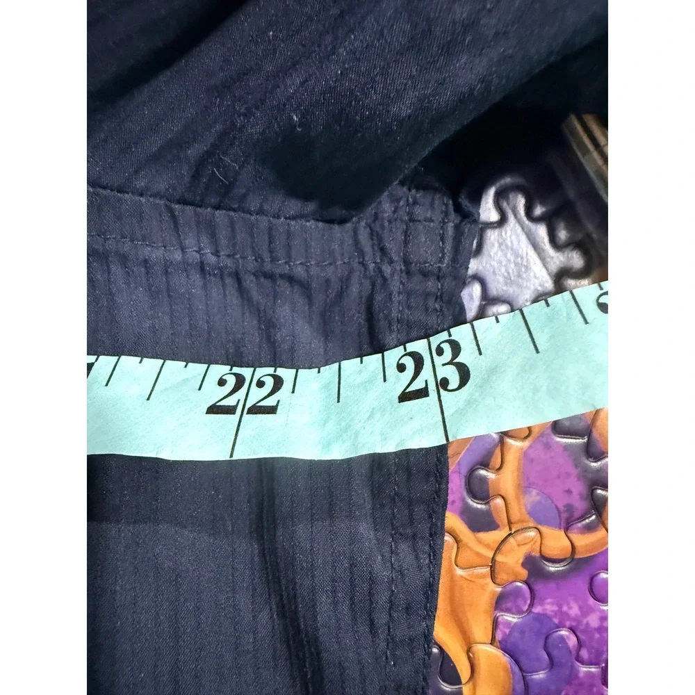 Armani Exchange Mens Slim‎ Fit Navy Blue Pinstripe Button Down Shirt XL
